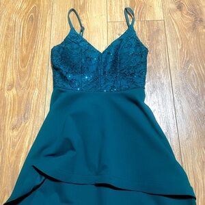 Beautiful Greenish- Blue Homecoming Dress!